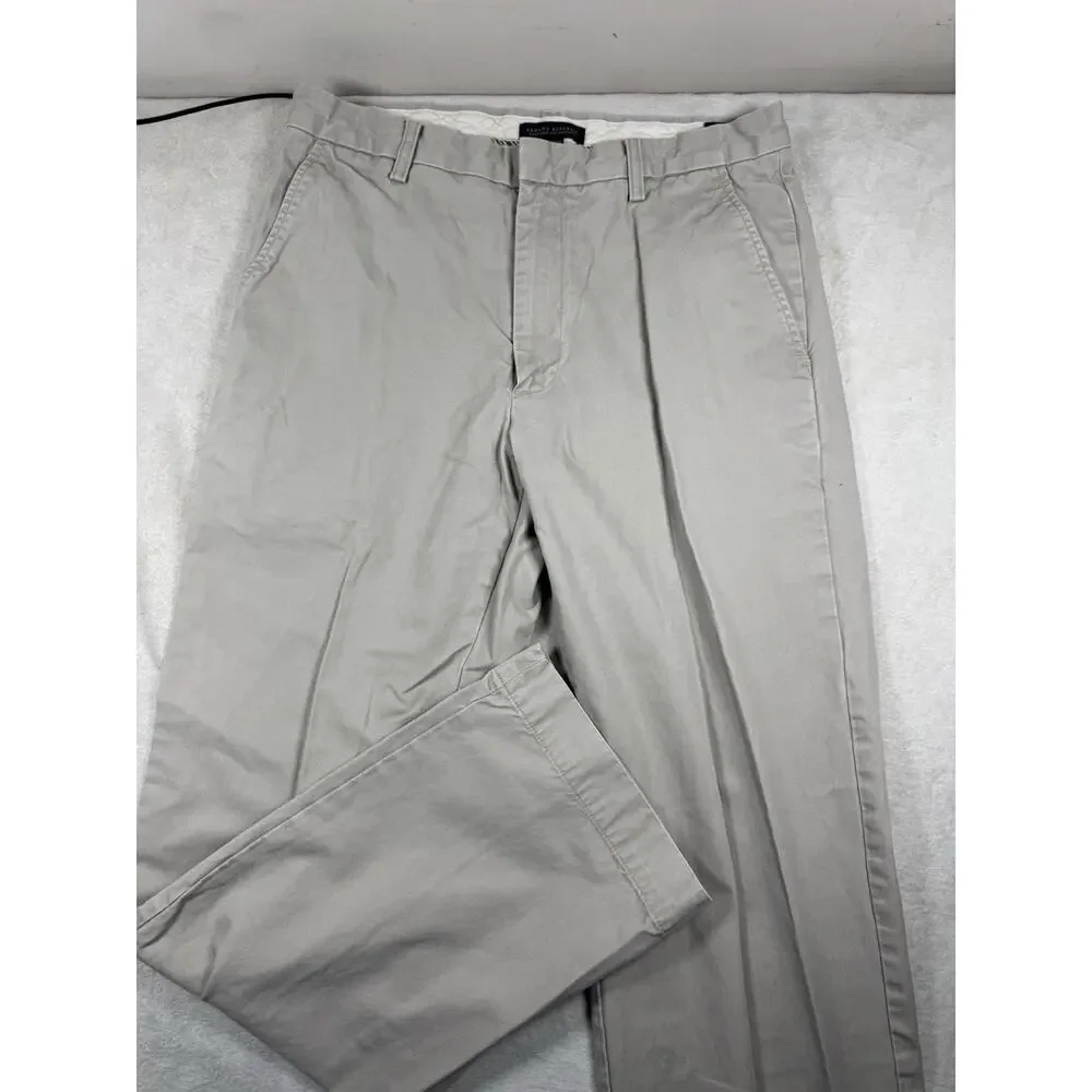Banana Republic Dawson Mens Chino Pants 32x32 Relaxed Fit Light Khaki